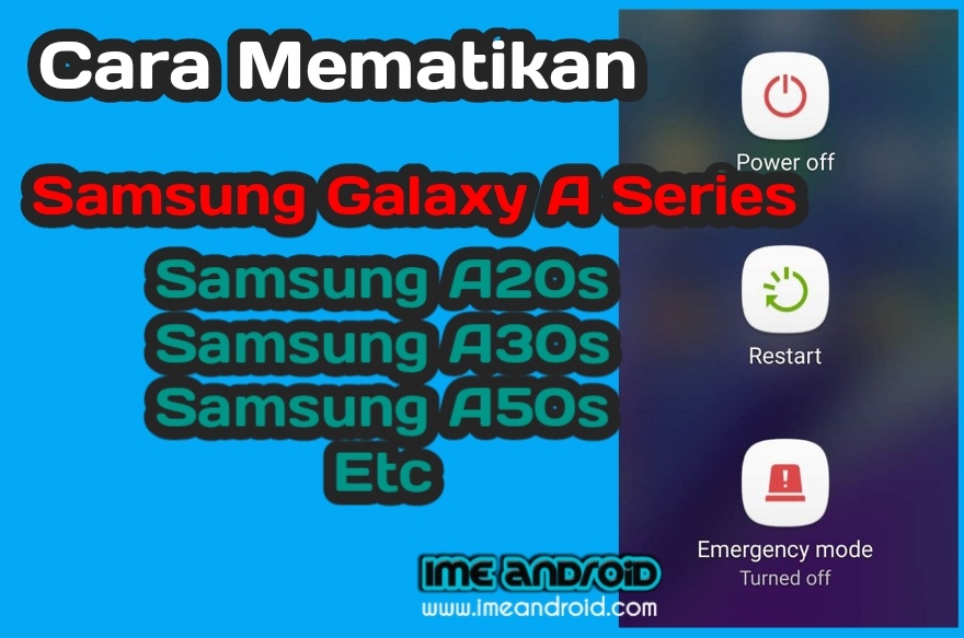 Ketika layar macet, Cara mematikan hp samsung a50s IME