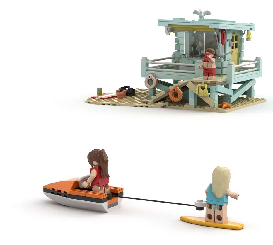 LIFEGUARD'S SHACK 10K Support on LEGO IDEAS