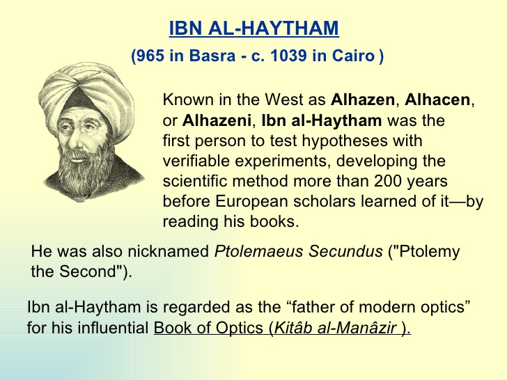 Ibn alHaytham A Genius of 10th Century