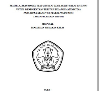 Contoh Proposal Ptk Sd Kelas 6 Matematika Berbagi Contoh Proposal