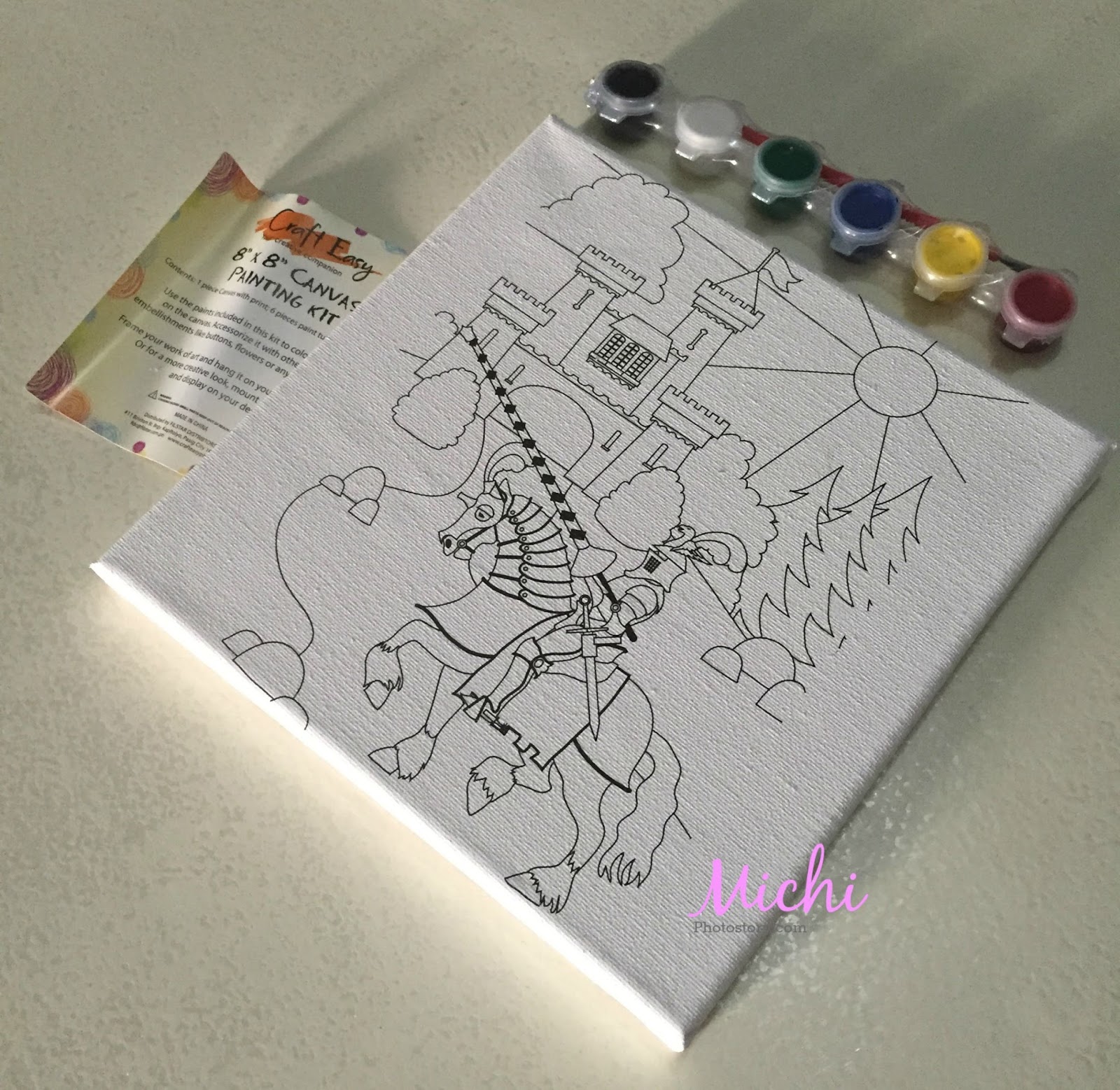 Michi Photostory Craft Easy Canvas Painting Kit