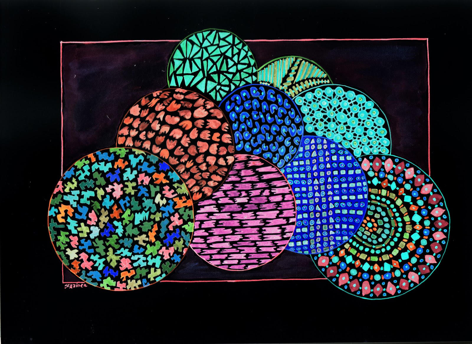 Susan Gainen's nanoscapes: New Obsession: Tiny Random Shapes