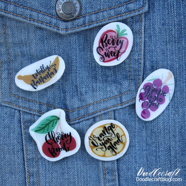 Faux Enamel Pins with High Gloss Resin DIY