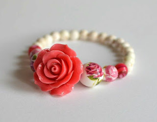 Floral rose bracelets