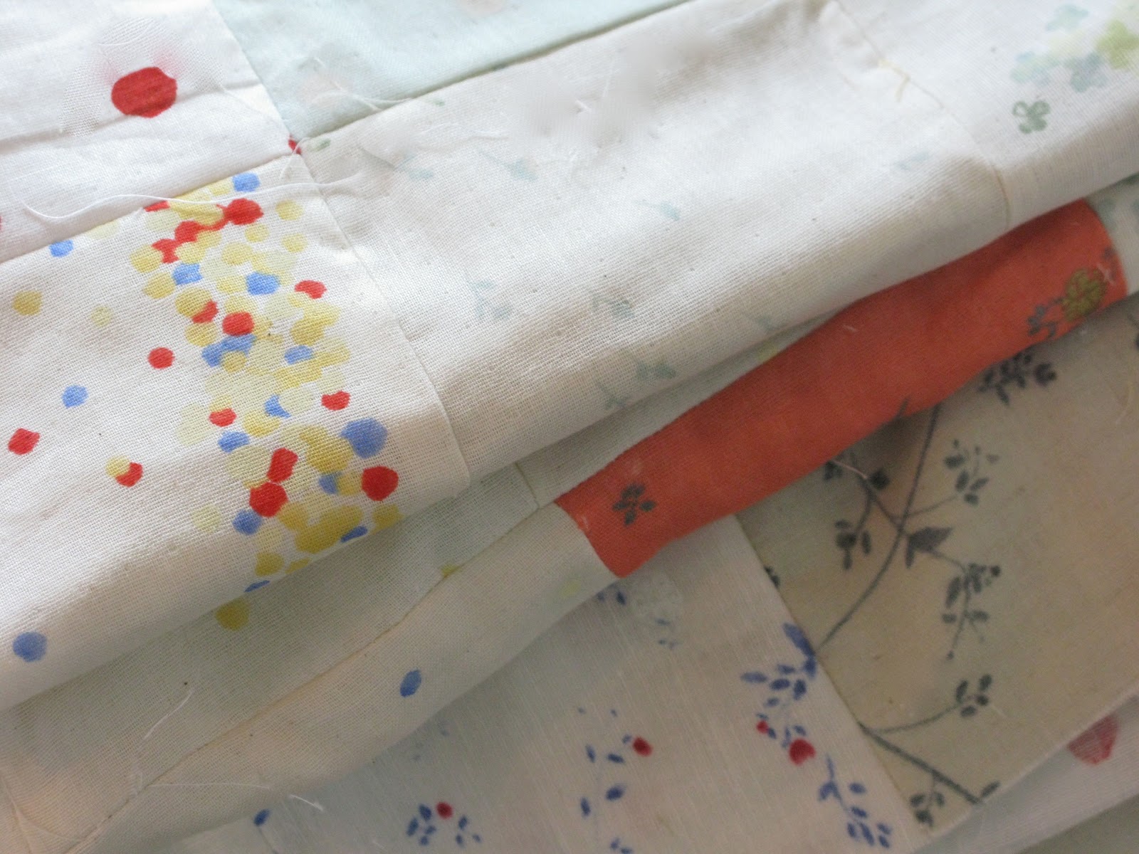 Sew Nancy double gauze quilt top