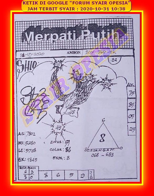 1 New Message) Kode Syair Singapore 31 Oktober 2020 - Forum Syair Togel  Hongkong Singapura Sydney