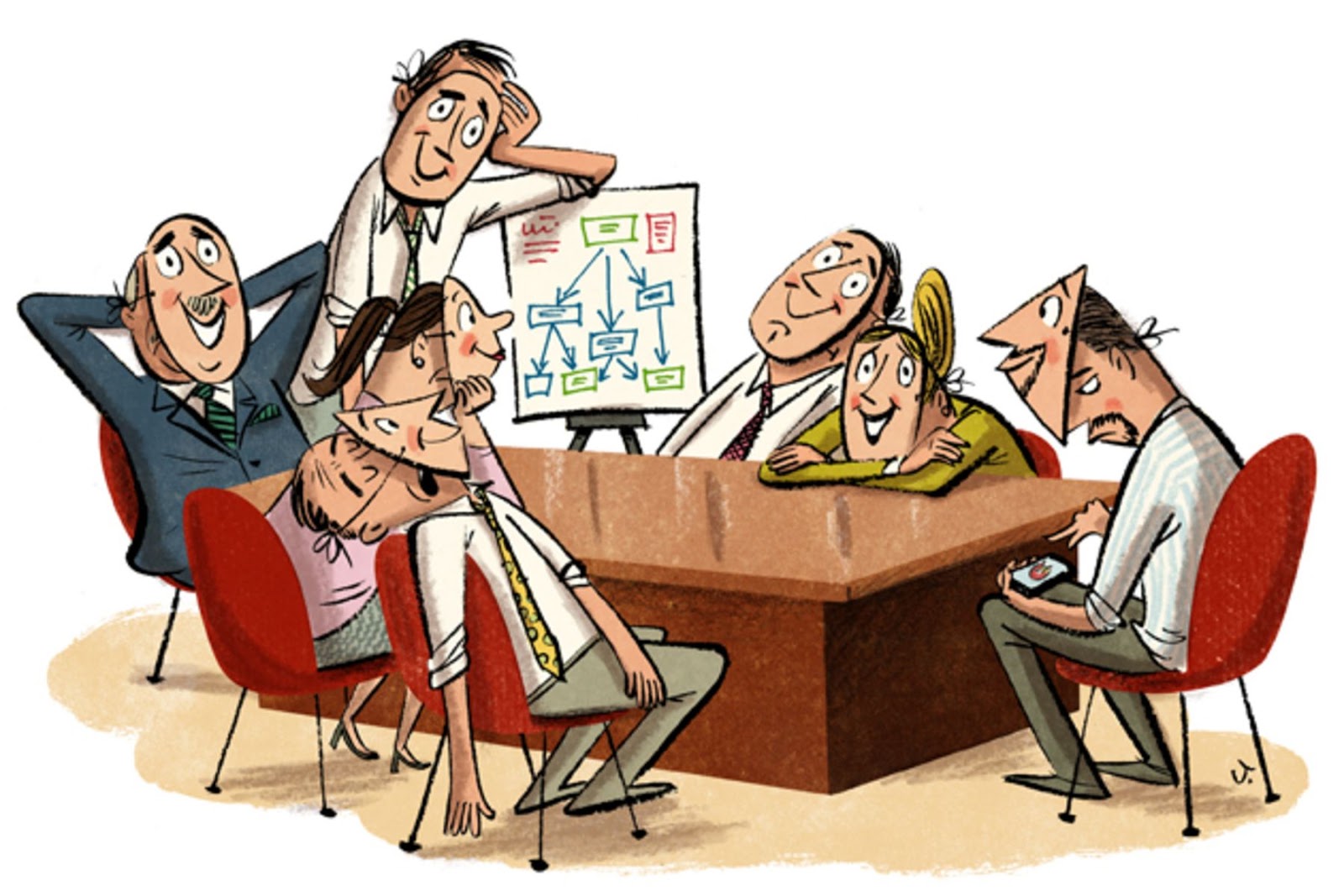 Глупая беседа. Совещание карикатура. Стратегическое совещание. Карикатуры на офисных работников. Менеджмент карикатура.