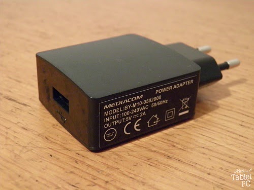 Mediacom SmartPad iPro W810, alimentatore USB