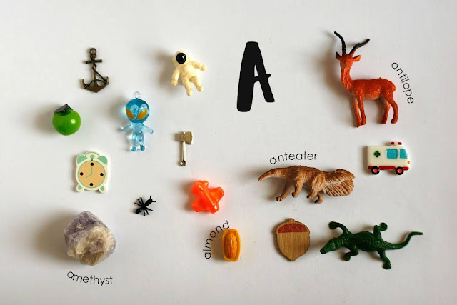 Language objects for Montessori alphabet box by TomToy