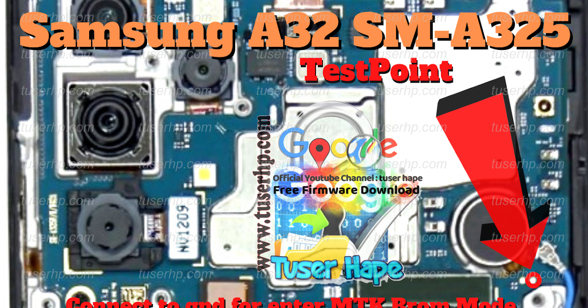 Samsung Galaxy A32 A325F Test Point ISP EMMC PinOUT, 49 OFF