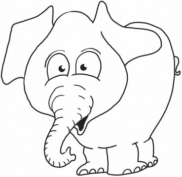 transmissionpress: 14 Elephant Coloring Pages for Kids