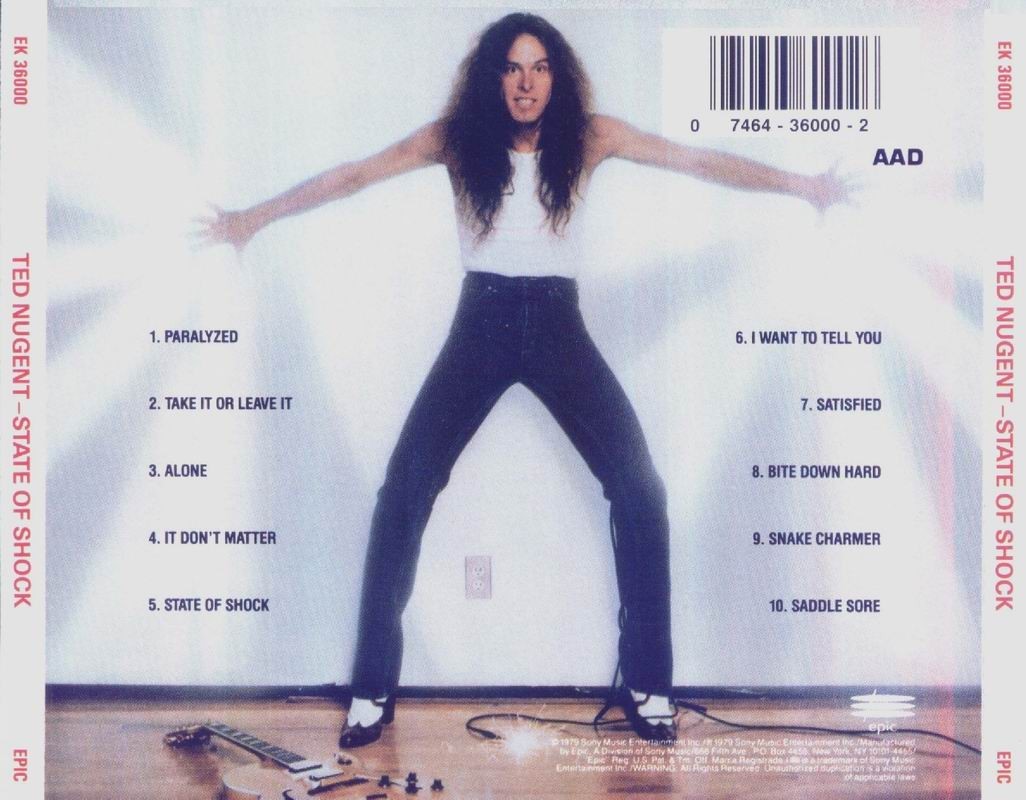 Classic Rock Covers Database Ted Nugent State of Shock (1979)