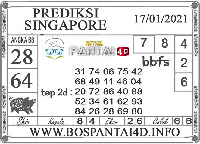 PREDIKSI TOGEL SINGAPORE PANTAI4D 17 JANUARI 2021 PREDIKSI TOGEL SINGAPORE PANTAI4D 17 JANUARI 2021