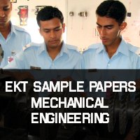 EKT Sample Papers and Questions Mechanical Engineering