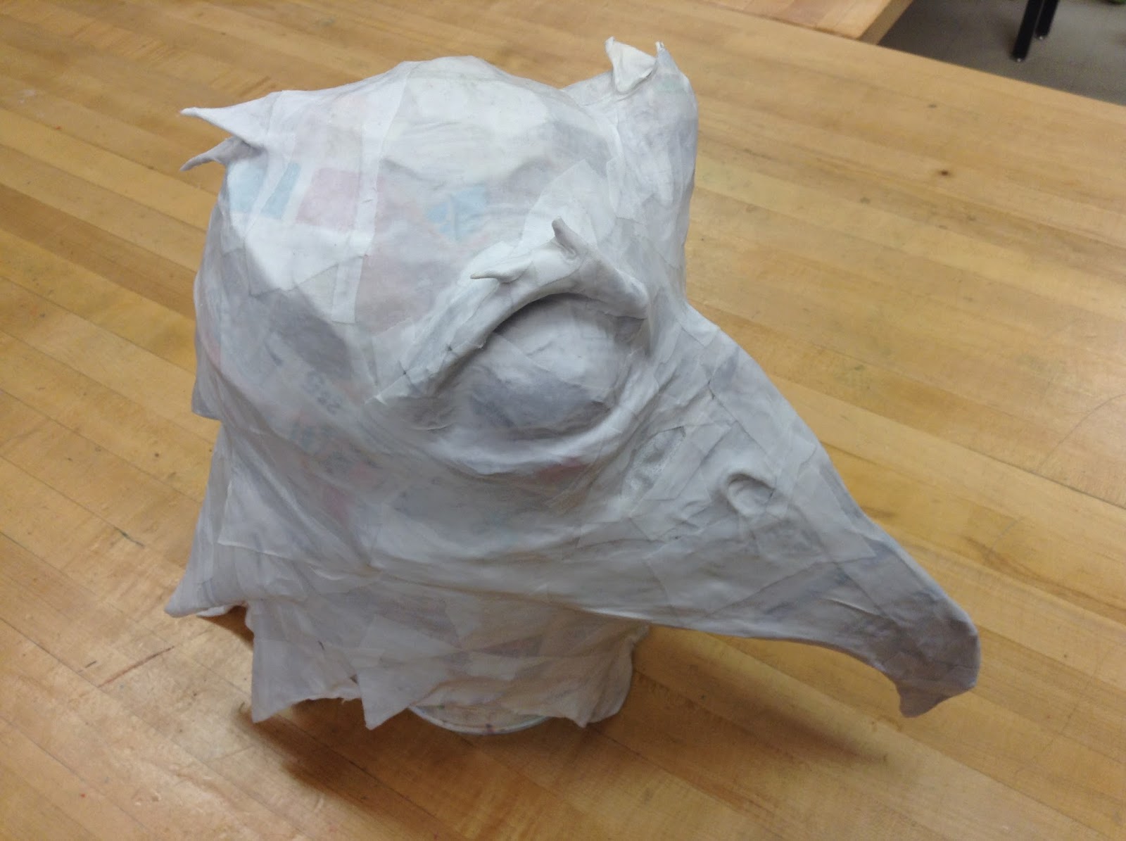 14er Art : How to make a paper mache eagle mask