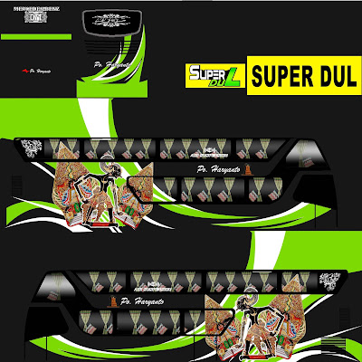 tema bus sdd po haryanto wayang hijau