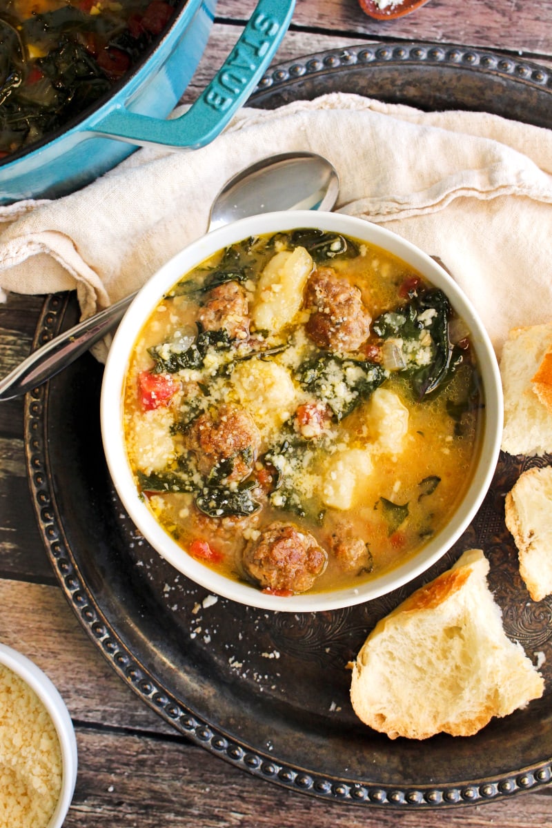Italian Sausage and Gnocchi Soup | The Two Bite Club