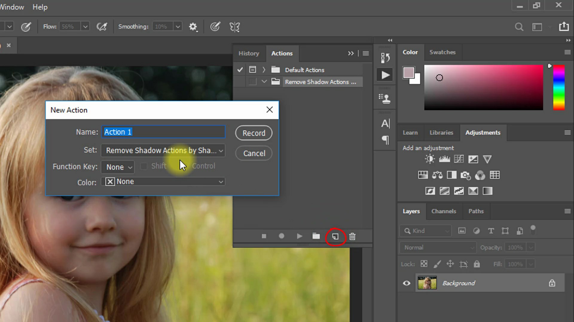 How to Remove Skin Shadow Quickly by 1 Click Actions
