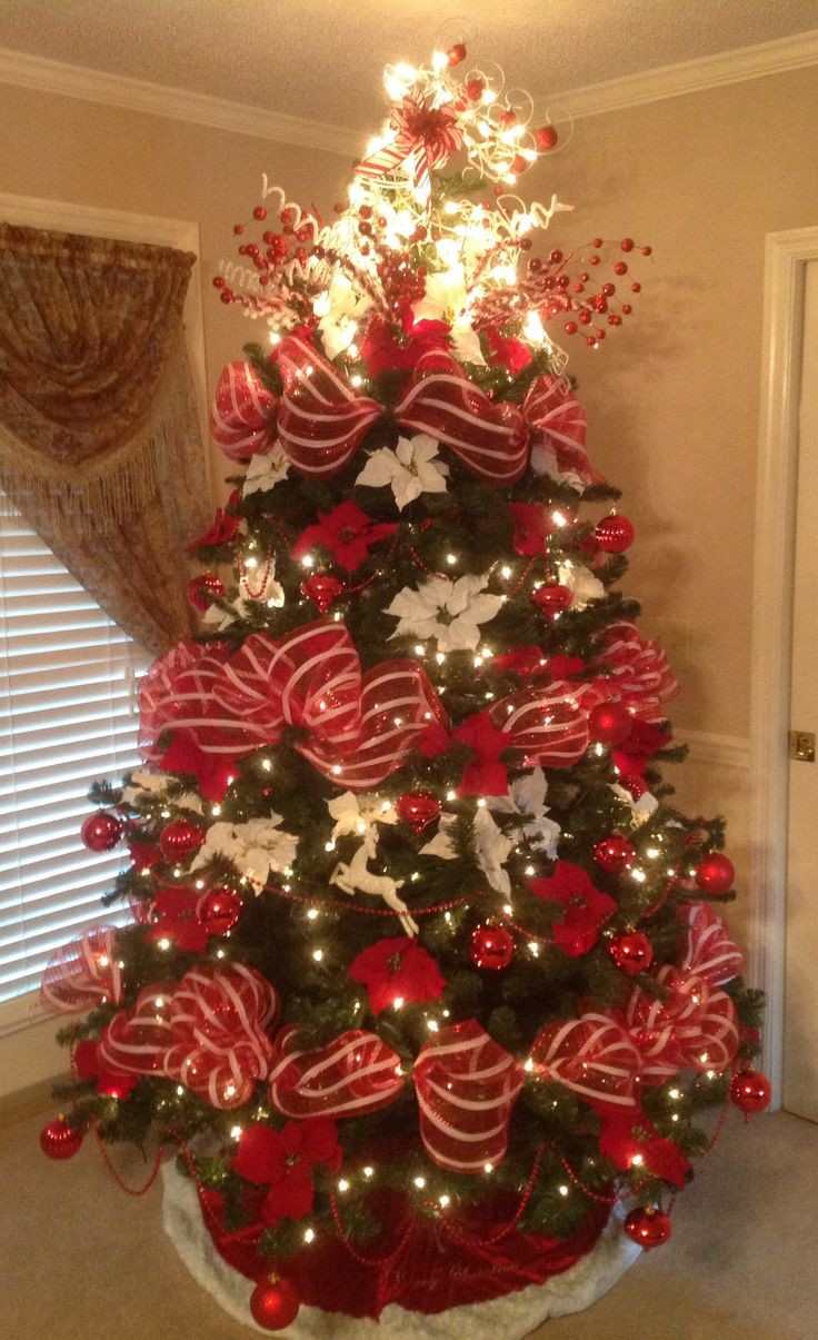 Como decorar un árbol navideño con malla de red