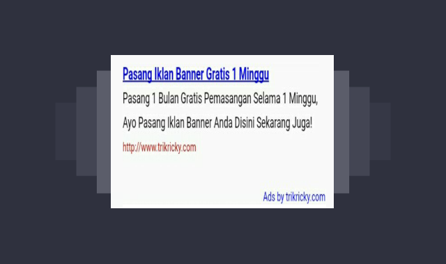 Cara Simple Pasang Iklan Baris Mirip Adsense Di Blog 