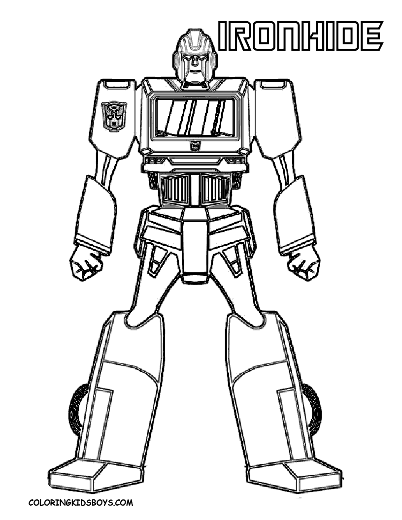 Free Coloring Pages IronHide Transformers Coloring Pages