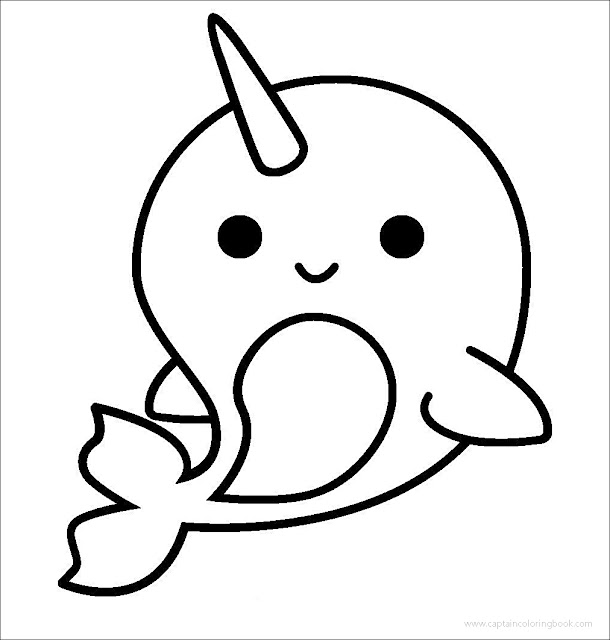 Baby Narwhal Coloring Pages Coloring Coloring Pages