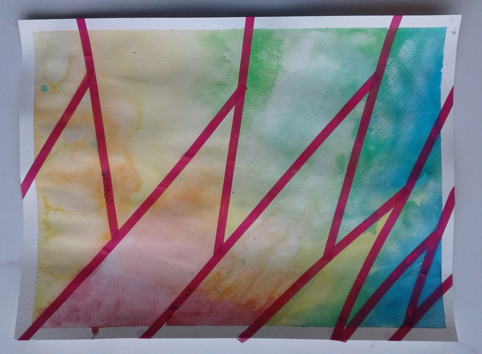 a faithful attempt Watercolour Tape Paintings