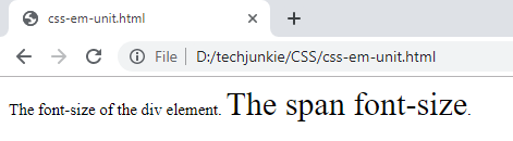 Tech Junkie Blog - Real World Tutorials, Happy Coding!: CSS: The em Unit