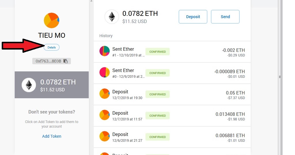 Tiểu Mỡ Lấy địa chỉ vý QRCode ở MetaMask Show QR code in MetaMask