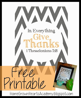 FREE Give Thanks Printable