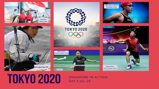 Tokyo 2020 Olympics Day5 :  Singapore in Action