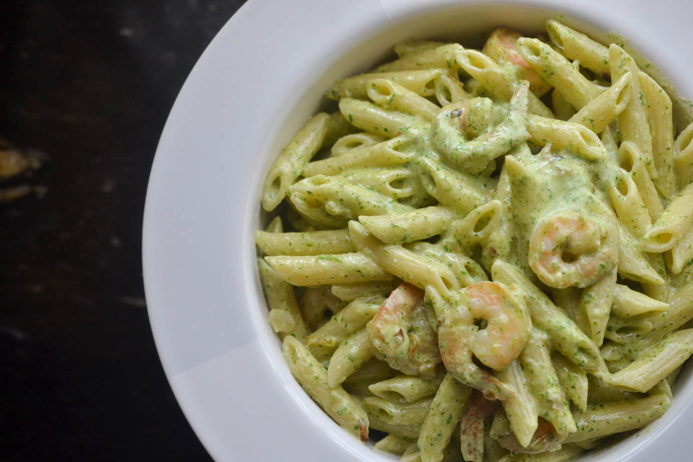 Greedy Girl Garlic parsley shrimp pasta