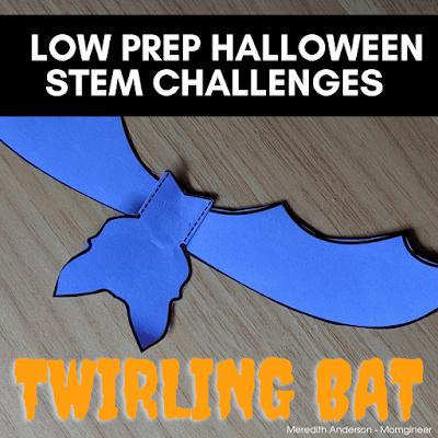 Halloween STEM Twirling Bat Challenge