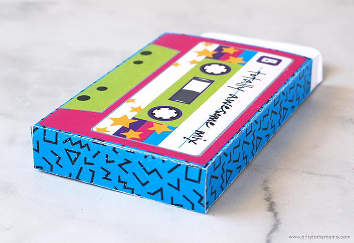 Free Printable Cassette Tape Box Artsy fartsy Mama Free Printable Cassette Tape Box Artsy fartsy Mama
