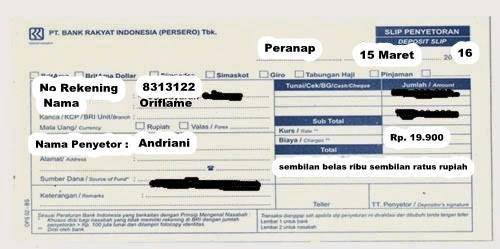 Cara Pembayaran Uang Pendaftaran Oriflame Cara Pembayaran Uang Pendaftaran Oriflame