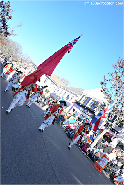 1st Regiment of Foote en el Desfile de Acción de Gracias de Plymouth 