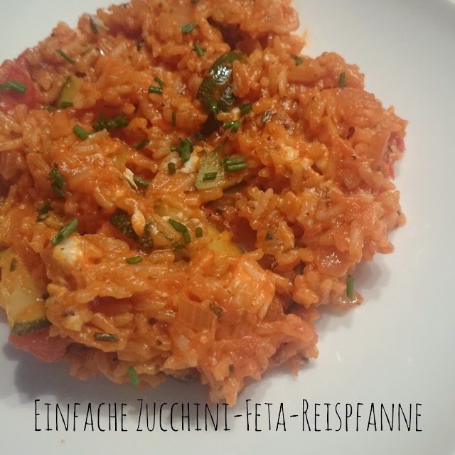 [Food] Einfache Zucchini-Feta-Reispfanne // Simple Zucchini-Feta-Rice