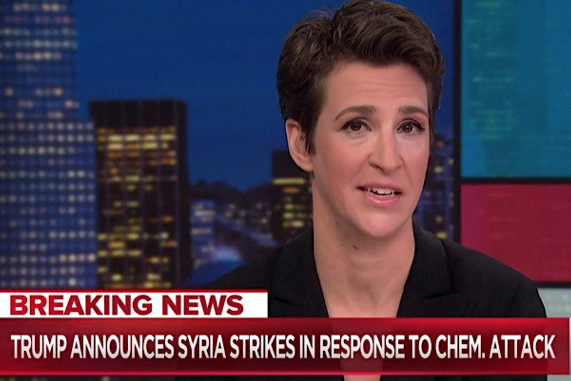  Rachel Maddow Raises ‘Wag the Dog’ Possibility as Trump Orders Syria Strikes