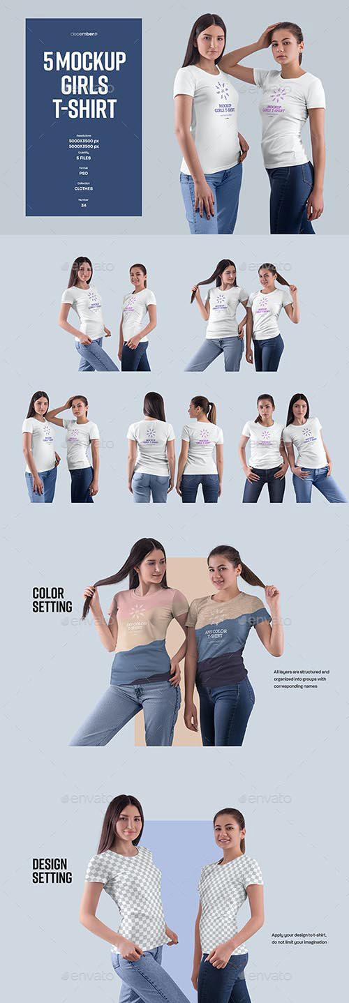 GraphicRiver - 5 Mockups Girls T-Shirt 32408836 2 GraphicRiver 5 Mockups Girls T Shirt 32408836.