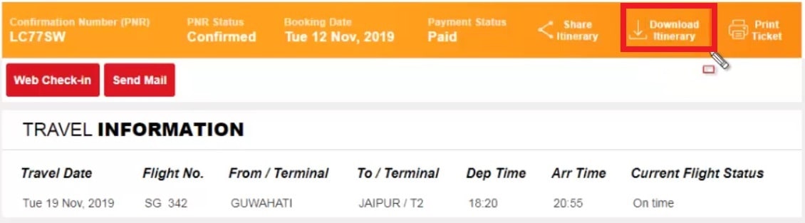 How Can I Print My Flight Ticket Spicejet How to download Spicejet ticket online?
