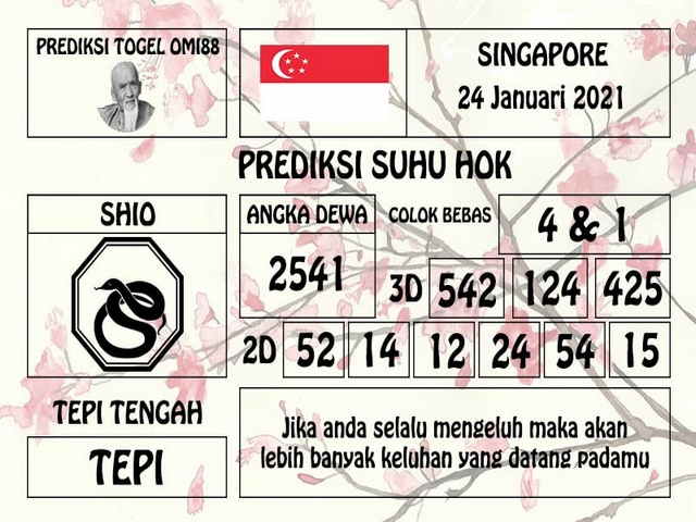 PREDIKSI singapura