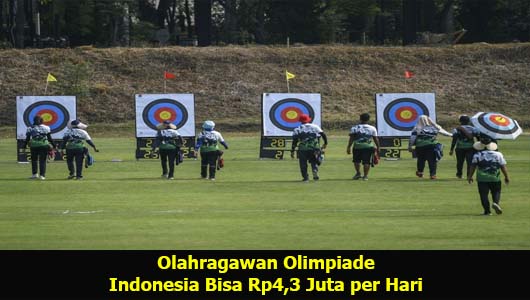 Olahragawan Olimpiade Indonesia Bisa Rp4,3 Juta per Hari