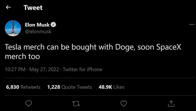 Elon Musk làm điều bất ngờ khiến giá đồng Dogecoin tăng vọt