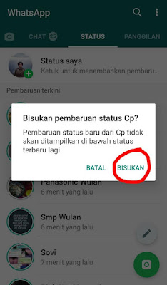 membisukan status wa tanpa hapus nomer cara menyembunyikan status wa teman