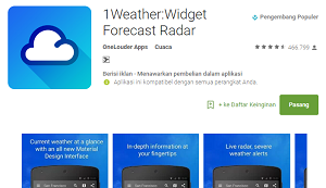 Aplikasi Widget Terbaik Android 1Weather
