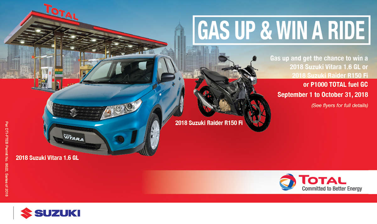 TOTAL and Suzuki Tie Up for Early Christmas Raffle Promo | CarGuide.PH ...