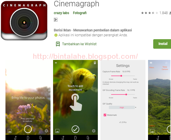 8 Aplikasi iOS dan Android Untuk Membuat Cinemagraph - Ninna Wiends