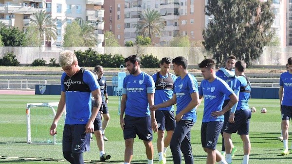 Málaga, imágenes del entrenamiento del 9 de marzo de 2017