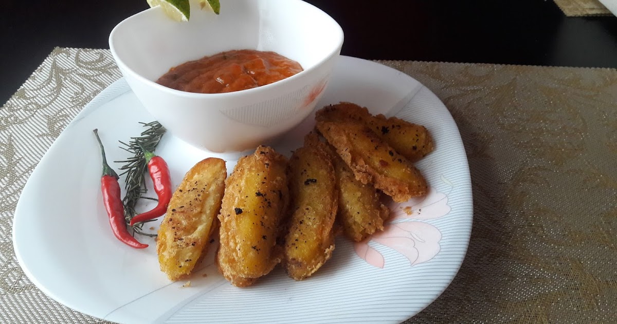 deejikoni Thai Fried Green Bananas with Mango Chutney