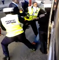 Image result for police manhandling female passenger